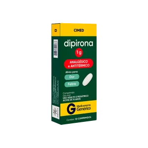 Dipirona monoidratada 1g 10 comprimidos Cimed