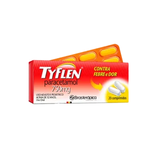 Tyflen paracetamol 750mg 20 comprimidos